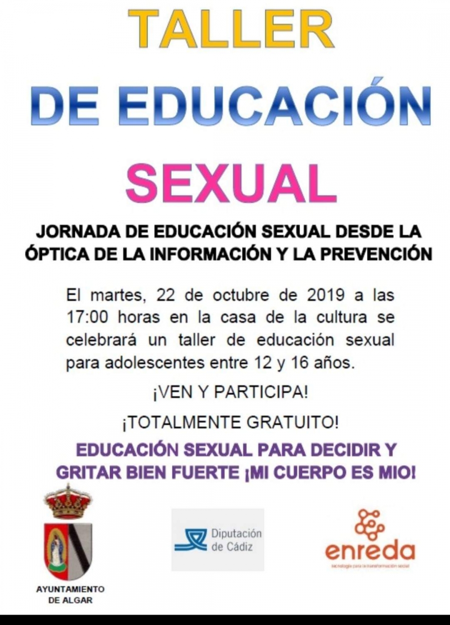 TALLER DE EDUCACIÓN SEXUAL