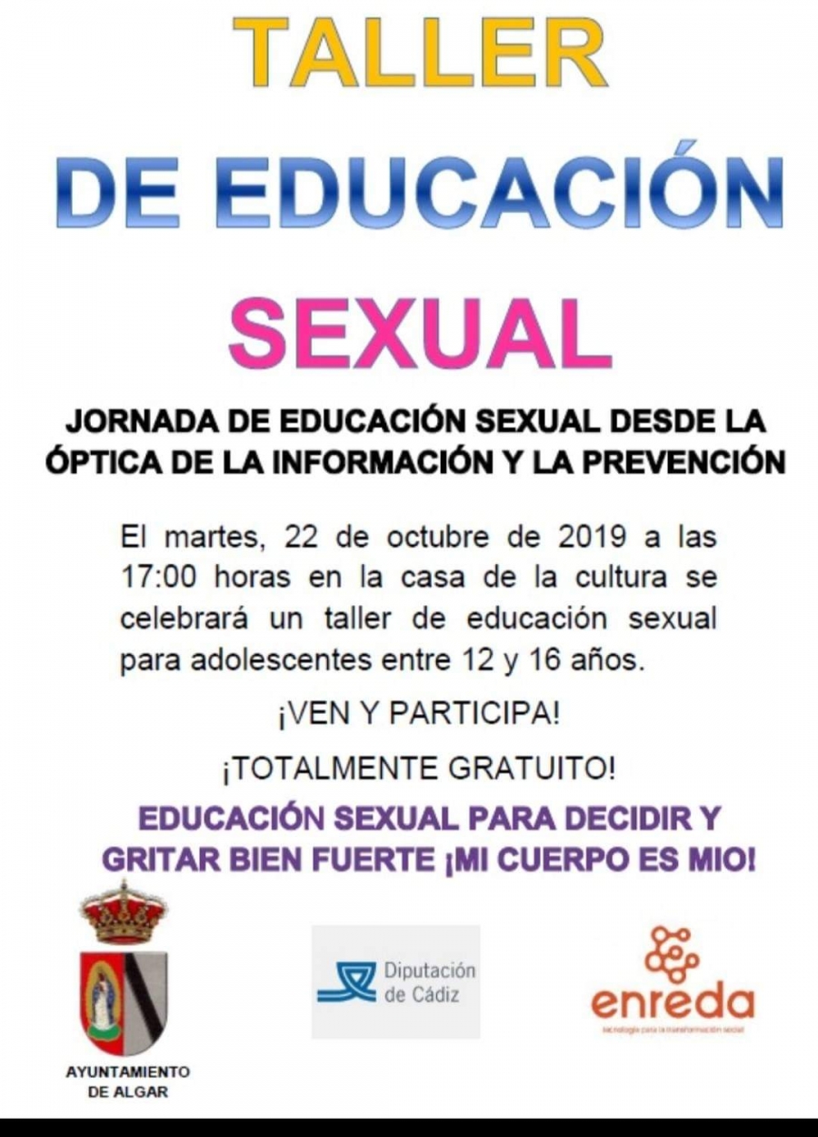 TALLER DE EDUCACIÓN SEXUAL