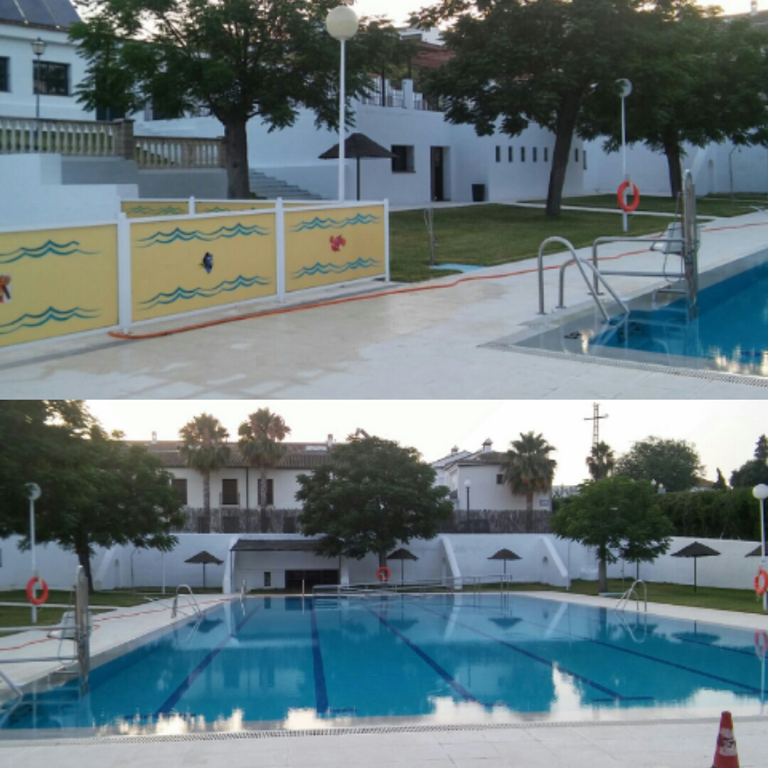 Acondicionamiento de la piscina municipal