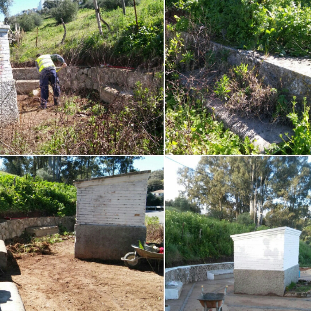 Limpieza y restauración del área de descanso